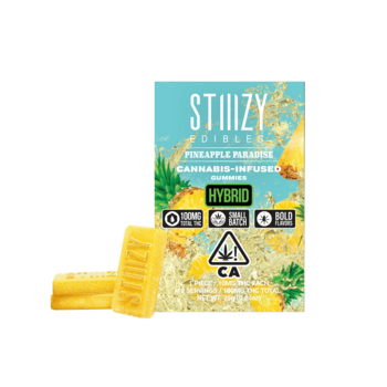 PINEAPPLE PARADISE STIIIZY EDIBLES - 100MG GUMMIES