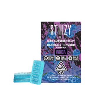 BLUE RASPBERRY BLAST STIIIZY EDIBLES - 100MG GUMMIES