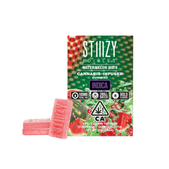 WATERMELON WAVE STIIIZY EDIBLES - 100MG GUMMIES