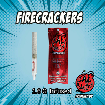 Firecracker by Cali Banger Infused Pre Roll CHERRY PIE - 1.3 Gr